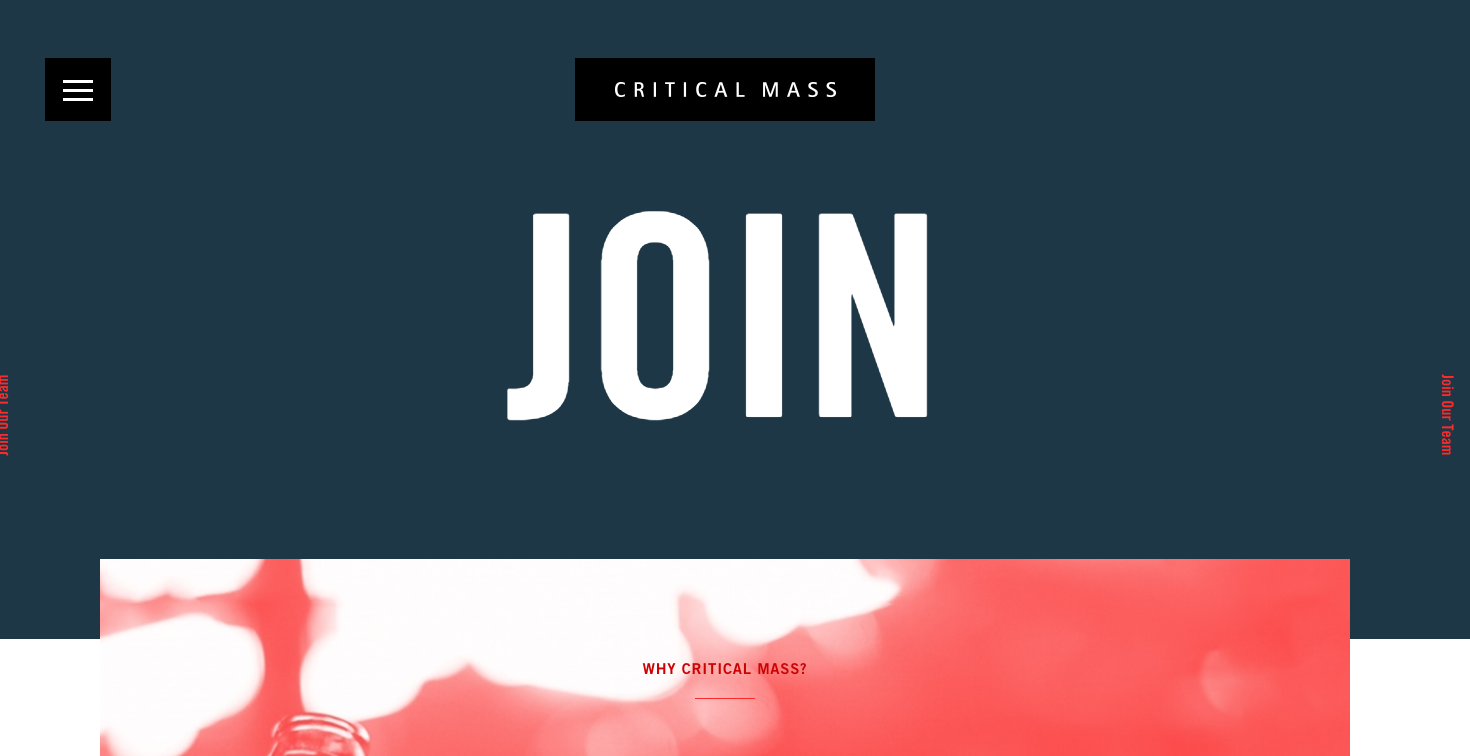 critical mass career page critical mass career page