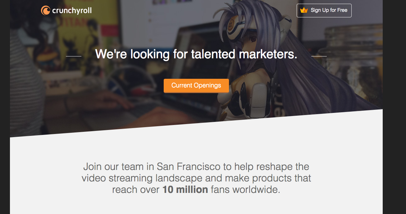 crunchyroll career page crunchyroll career page